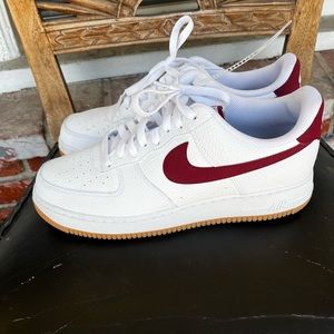 Air Force 1 ‘07 Low Retro Red and White Gum Bottom